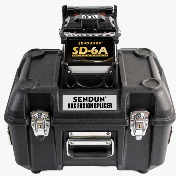 Sendun SD-6A 6 Motors Welding Splicing Machine with OPM VFL Equipment Fiber Optic Fusion Splicer